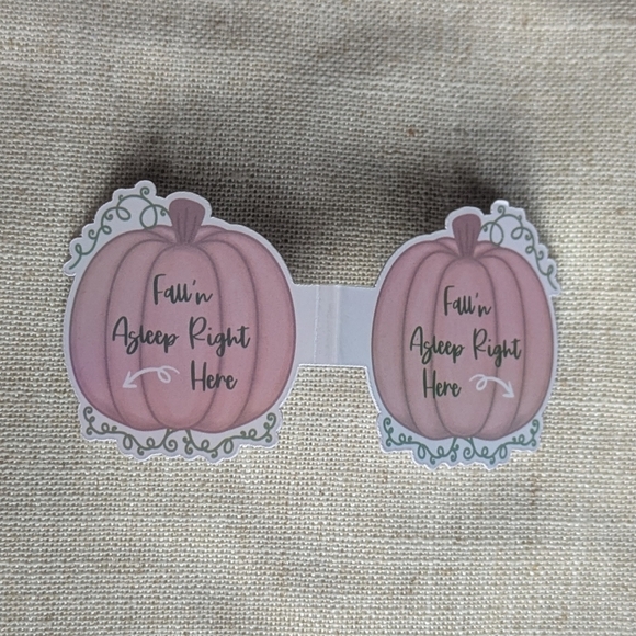 Pumpkin Magnetic Bookmarks Readers Book lovers Fall Autumn Pink Books Set Of 4 - Picture 8 of 13
